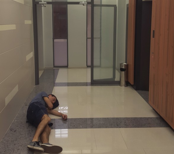 Me, overwhelmed by the University admin